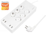LogiLink Wi-Fi Smart stopcontactenlijst, 6-voudig + 4x USB, wit