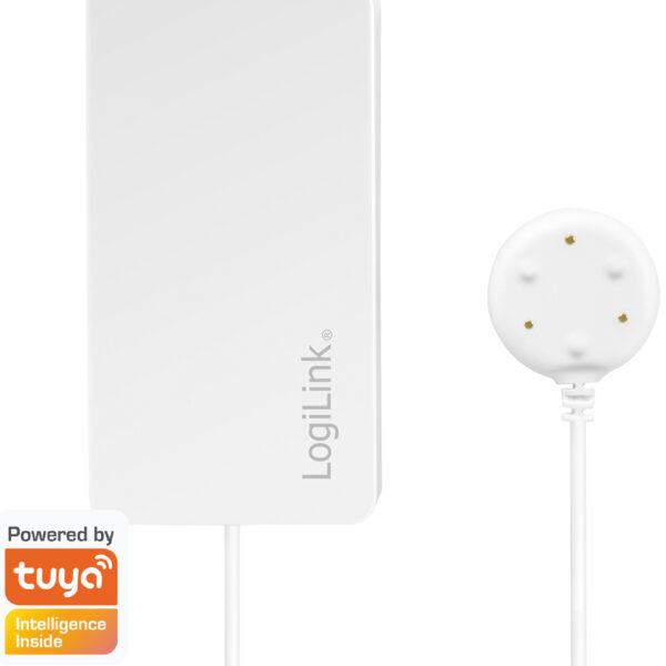 LogiLink Wi-Fi Smart waterleksensor, Tuya compatibel, wit