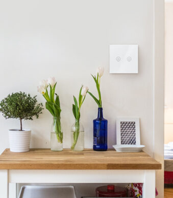 LogiLink Wi-Fi Smart muurschakelaar, 2-voudig, wit