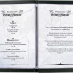 sigel menukaart-map, A4, zwart, elastiek binding, blanco