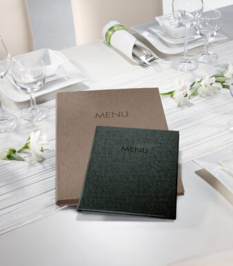 sigel menukaart-map MENU, DIN A4, antraciet, 10 stuks in box