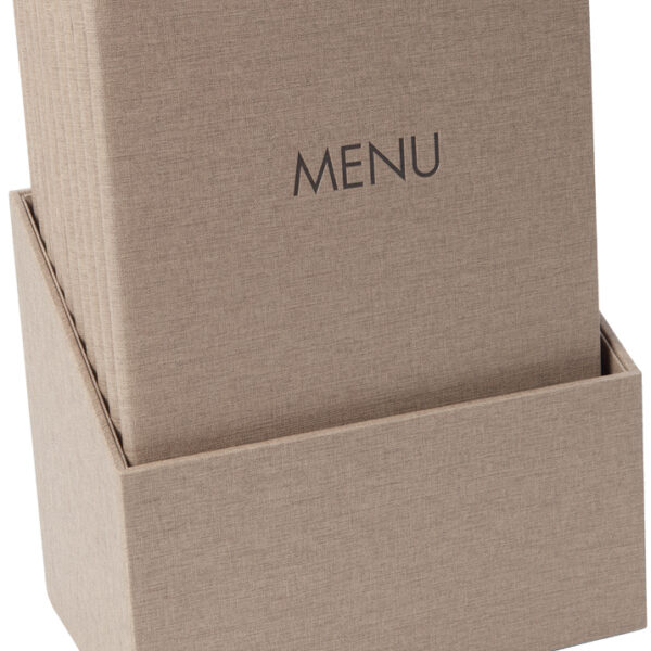 sigel menukaart-map MENU, DIN A4, beige, 10 stuks in box