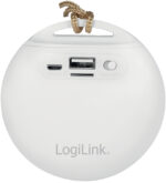 LogiLink Bluetooth luidspreker V4.2 met lus, wit/grijs
