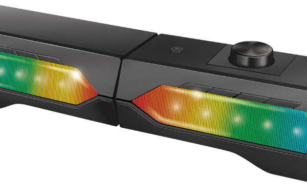 LogiLink mobiele Soundbar met Partylicht, zwart