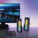 LogiLink mobiele Soundbar met Partylicht, zwart