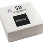 PROnappe cocktailservetten, 200 x 200 mm, wit