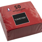 PROnappe cocktailservetten, 200 x 200 mm, rood