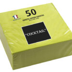 PROnappe cocktailservetten, 200 x 200 mm, kiwigroen