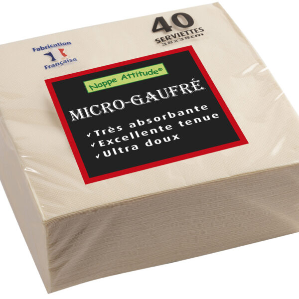 PROnappe dinerservetten, 380 x 380 mm, ivoor