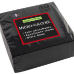 PROnappe dinerservetten, 380 x 380 mm, zwart