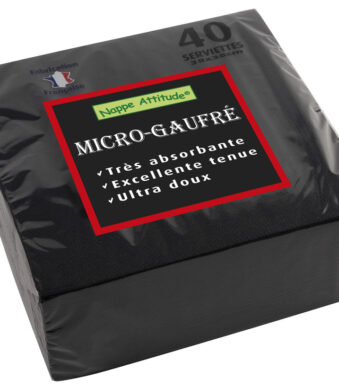 PROnappe dinerservetten, 380 x 380 mm, zwart