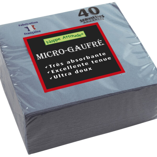 PROnappe dinerservetten, 380 x 380 mm, grijs