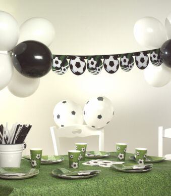 PAPSTAR luchtballonnen 'Soccer', zwart/wit