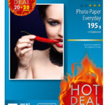 sigel inkjet-fotopapier Everyday ´HOT DEAL´, 195 g/m2, A4, hoogglanzend, 40 vel