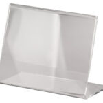 sigel tafelstandaard, Acryl, DIN A7 liggend, schuin, glashelder