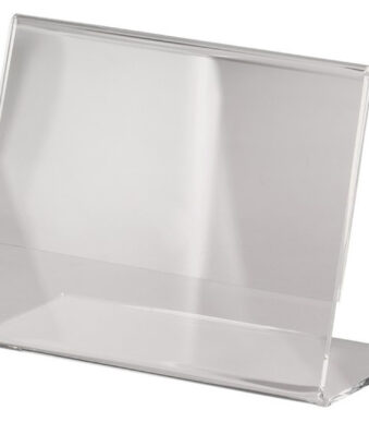 sigel tafelstandaard, Acryl, DIN A7 liggend, schuin, glashelder