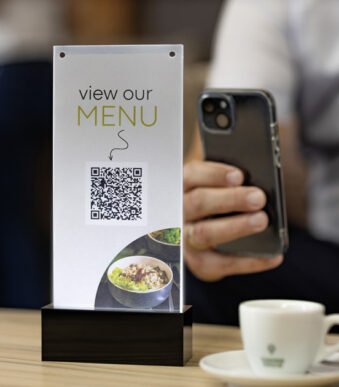 sigel LED-tafelstandaard ´luminous´, acryl, DIN A4