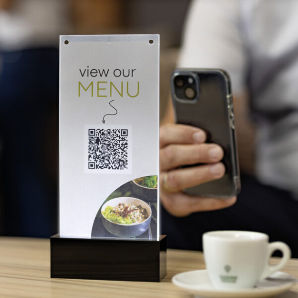 sigel LED-tafelstandaard ´luminous´, acryl, DIN A4