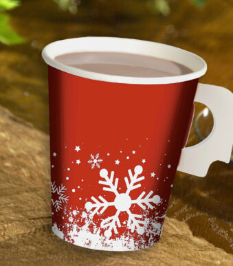 PAPSTAR kartonnen beker 'Winter Time', 0,2 l