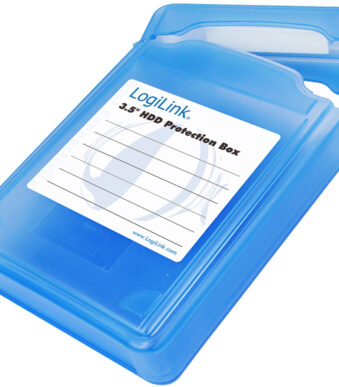 LogiLink HDD-Box voor 3,5' harde schijf, blauw