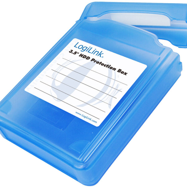 LogiLink HDD-Box voor 3,5' harde schijf, blauw