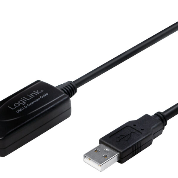 LogiLink USB 2.0 actieve verlengkabel, 10,0 m