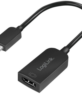 LogiLink USB-C - HDMI adapterkabel, zwart