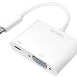LogiLink USB-C - VGA laadadapter, wit