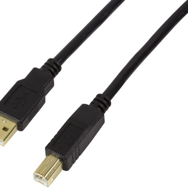 LogiLink USB 2.0 actieve verlengkabel, 10,0 m, zwart