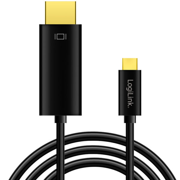 LogiLink USB-C - HDMI aansluitkabel, 1,8 m, zwart