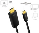 LogiLink USB-C - HDMI aansluitkabel, 1,8 m, zwart