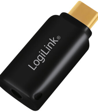 LogiLink USB-C audio-adapter, zwart