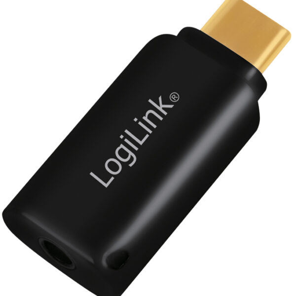 LogiLink USB-C audio-adapter, zwart