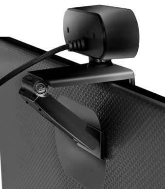 LogiLink Pro Full-HD-USB-Webcam met microfoon, zwart