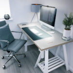 LogiLink LED-klemlamp met USB-aansluiting, zwart