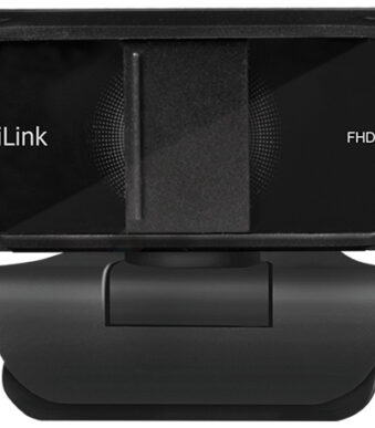 LogiLink Full-HD-USB-webcam met Dual-microfoon, zwart