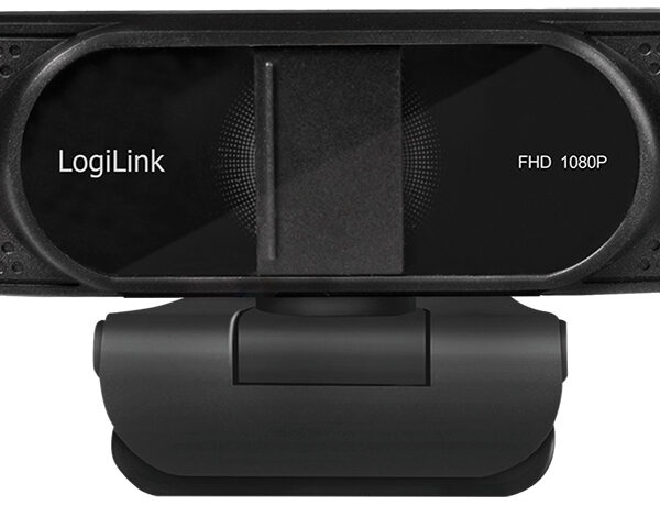 LogiLink Full-HD-USB-webcam met Dual-microfoon, zwart