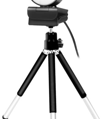 LogiLink Full-HD-USB-Webcam met Dual-microfoon, zwart