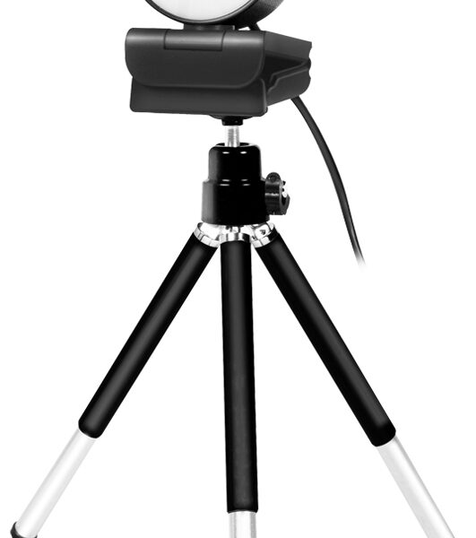 LogiLink Full-HD-USB-Webcam met Dual-microfoon, zwart