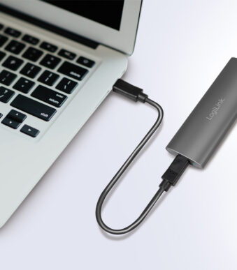 LogiLink behuizing voor M.2 NVMe PCIe en SATA SSD, USB 3.2 Gen 2