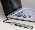 LogiLink USB 3.0 Slim-Hub, 4-poorts, aluminium behuizing, grijs