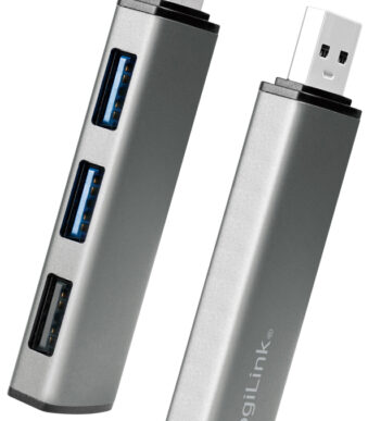 LogiLink USB 3.2 Gen2 Hub, 3 poorts, alu