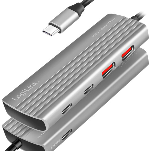 LogiLink USB 3.2 Ultra-Slim-Hub, 4-poorts, 2x USB-A, 2x USB-C
