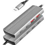 LogiLink USB 3.2 Ultra-Slim-Hub, 7-poorts, 2x USB-A, 5x USB-C