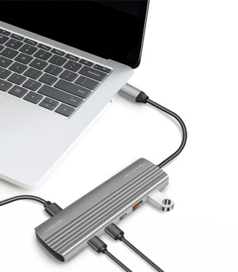 LogiLink USB 3.2 Ultra-Slim-Hub, 10-poorts, 2x USB-A, 8x USB-C