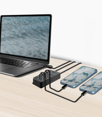 LogiLink USB 3.2 Hub, 4 poorts, met aan-/uitschakelaar, zwart