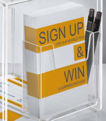 sigel actiebox, acryl, (B)210 x (D)210 x (H)360 mm