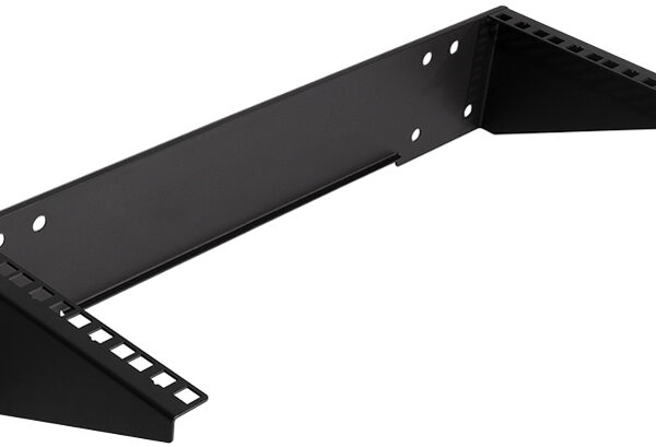 LogiLink 19' houder voor de wand of onder het bureaublad, 4 HE, zwart