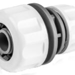 Bradas slangverbinder WHITE LINE, 3/4' op 1/2', wit