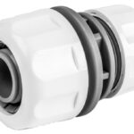 Bradas slangverbinder WHITE LINE, 1' op 3/4', wit